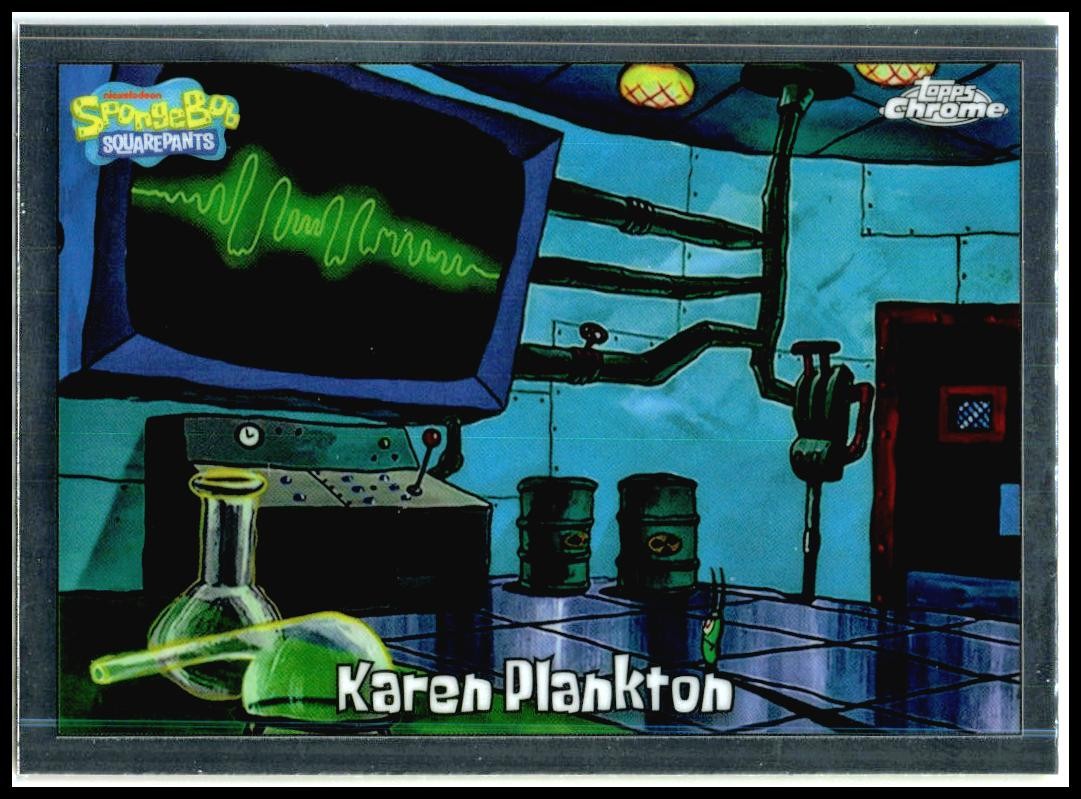 2025 Topps Chrome Spongebob Squarepants #30 Karen Plankton