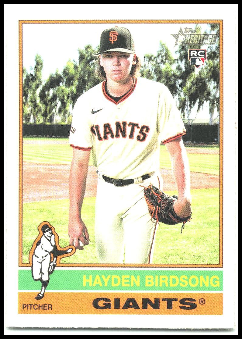 2025 Topps Heritage #324 hayden Birdsong Rookie Giants
