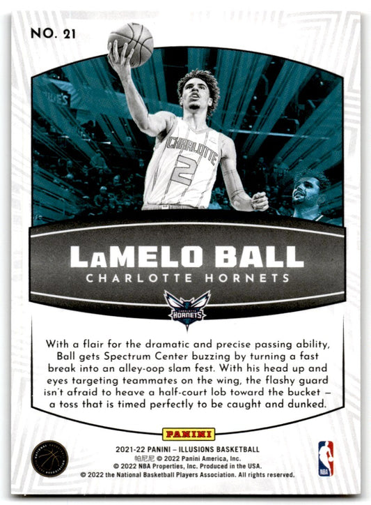 2021-22 Panini Illusions - Operation Detonation Orange LaMelo Ball Charlotte