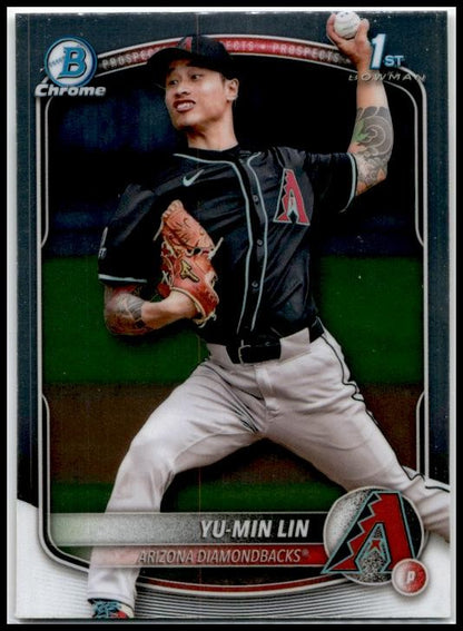 2025 Bowman Chrome Prospects #BCP-27 Yu-Min Lin Arizona Diamondbacks