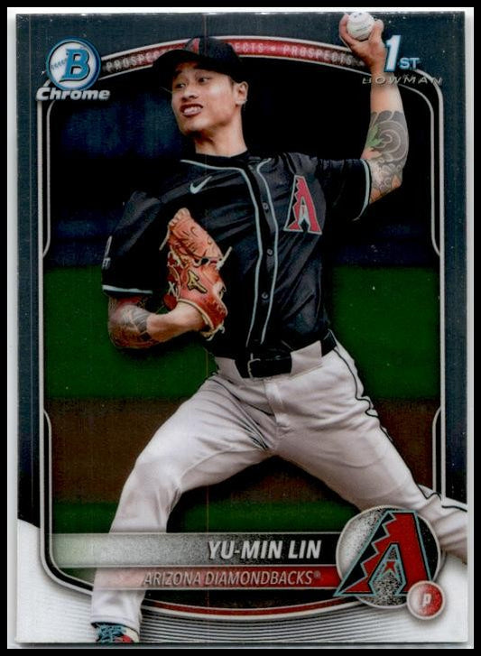 2025 Bowman Chrome Prospects #BCP-27 Yu-Min Lin Arizona Diamondbacks