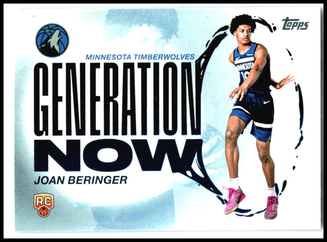 2025-26 Topps Generation Now #GN-17 Joan Beringer Minnesota Timberwolves