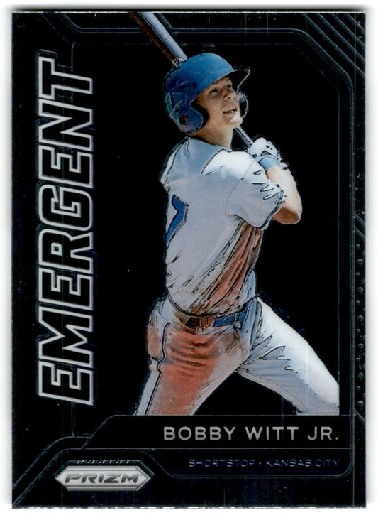 2021 Panini Prizm Emergent #EM6 Bobby Witt Jr. Kansas City Royals