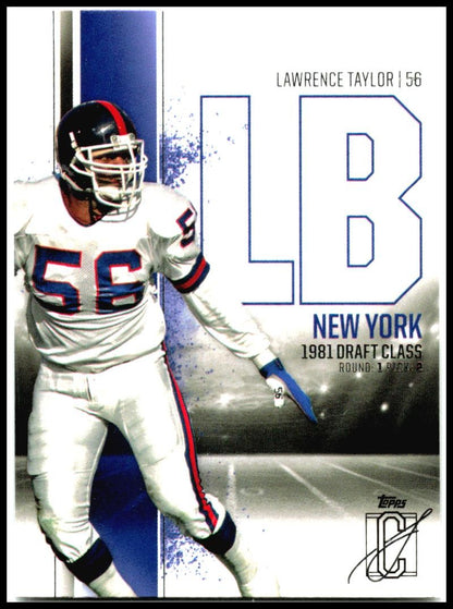 2024 Topps Signature Class #37 Lawrence Taylor New York Giants