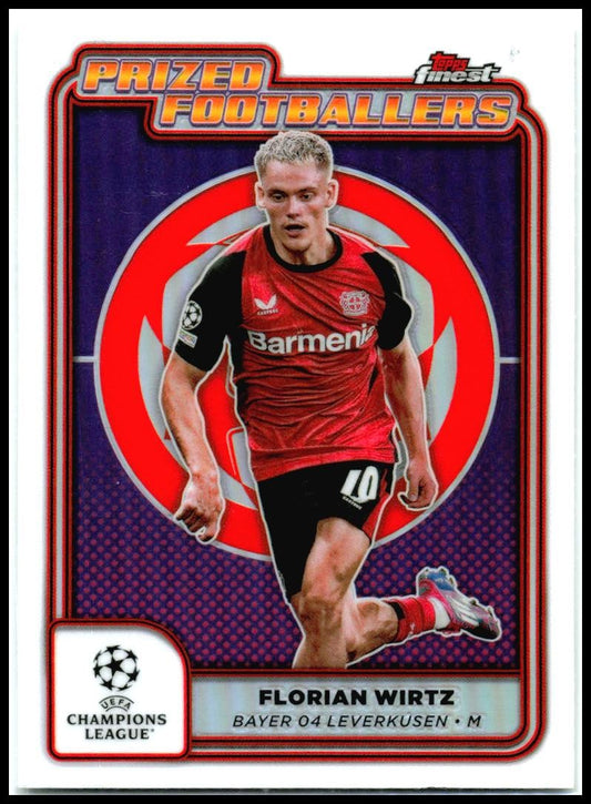 2024-25 Topps Finest UEFA Prized Fooballers #PF-11 Florian Wirtz