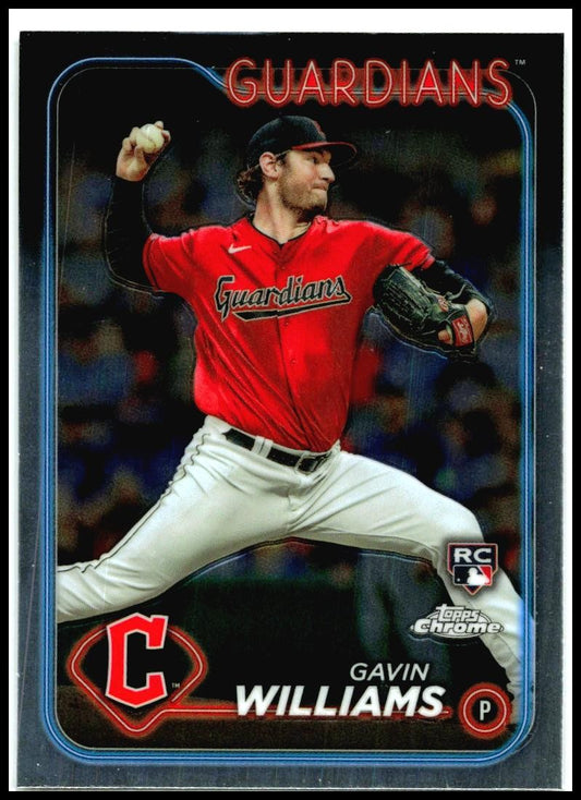 2024 Topps Chrome #15 Gavin Williams Rookie Cleveland Guardians