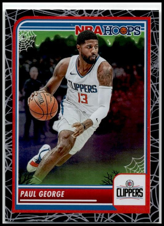 2023-24 Hoops Haunted Hoops Holo Webs #20 Paul George Los Angeles Clippers