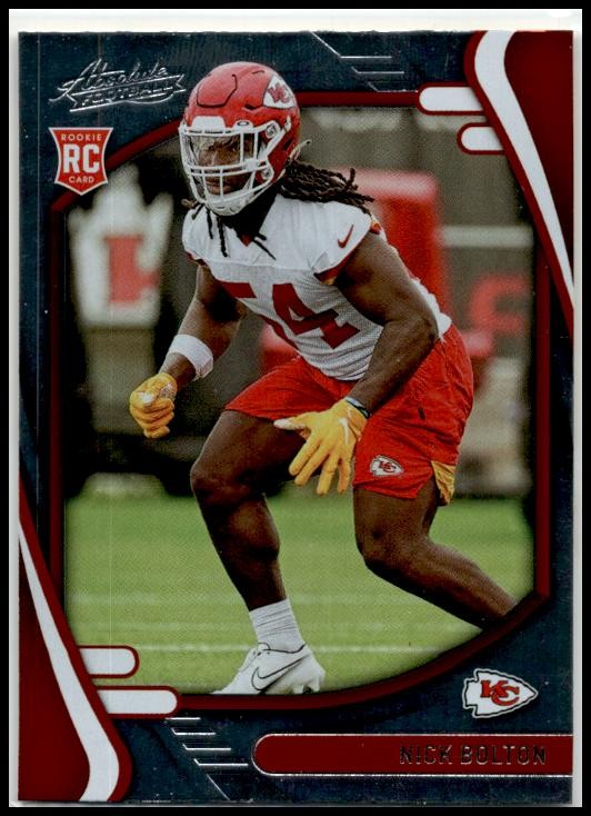 2021 Panini Absolute Green #162 Nick Bolton Kansas City Chiefs
