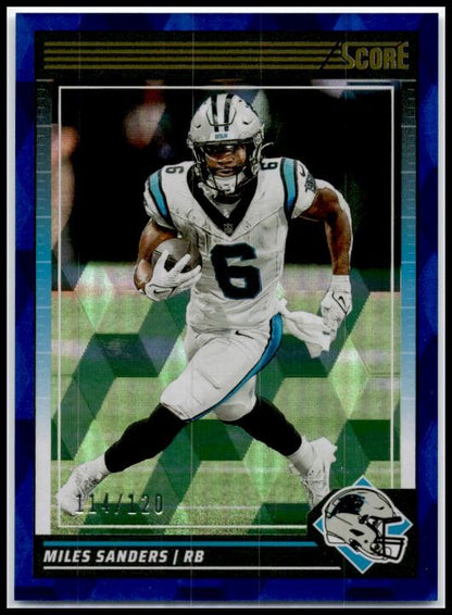 2024 Score Cubic #39 Miles Sanders #/120 Carolina Panthers