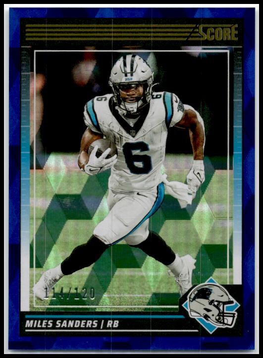 2024 Score Cubic #39 Miles Sanders #/120 Carolina Panthers