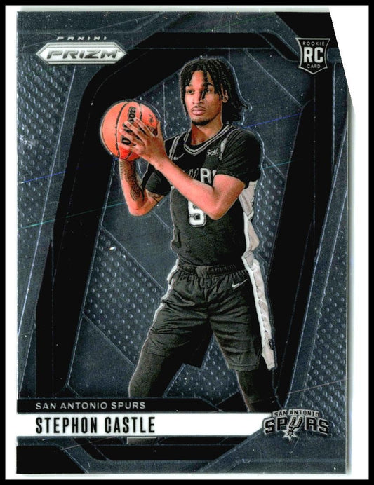 2024-25 Panini Prizm #234 Stephon Castle Rookie San Antonio Spurs