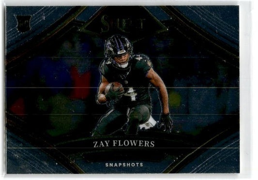 2023 Panini Select Snapshots Prizm #SS-ZF Zay Flowers Baltimore Ravens