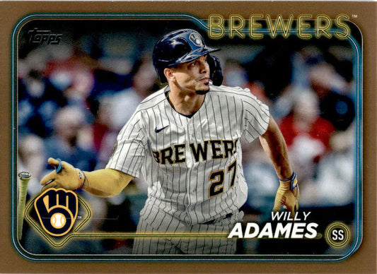 2024 Topps Gold #33 Willy Adames Milwaukee Brewers /2024