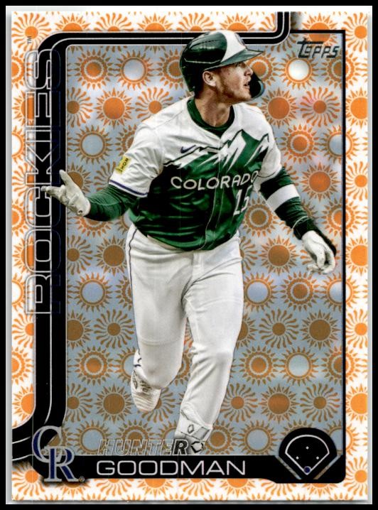 2025 Topps Holiday Sun #467 Hunter Goodman Colorado Rockies