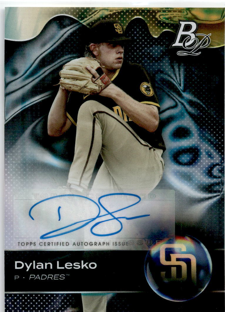 2023 Bowman Platinum Top Prospects #TOP-77 Dylan Lesko Auto San Diego Padres