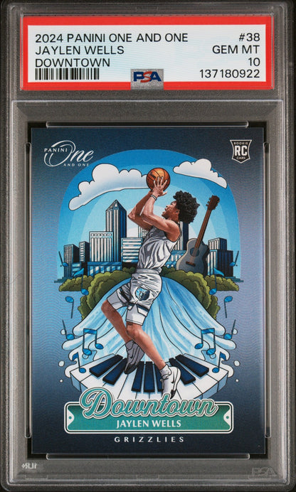2024 Panini One And One Downtown #38 Jaylen Wells PSA 10 Gem Mint