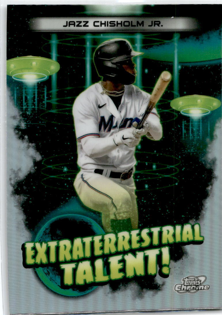 2023 Topps Chrome Cosmic Extraterrestrail Talent! #ET-4 Jazz Chisholm Marlins