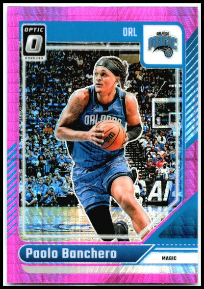 2024-25 Donruss Optic Hyper Pink #131 Paolo Banchero Orlando Magic