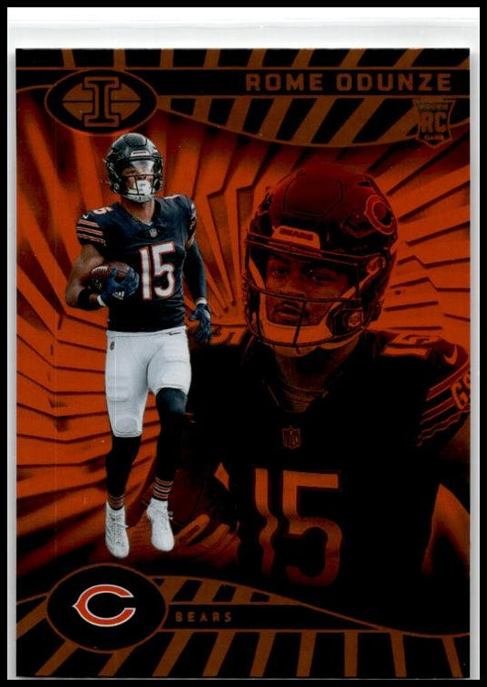 2024 Panini Illusions Orange Trophy Collection #14 Rome Odunze Chicago Bears