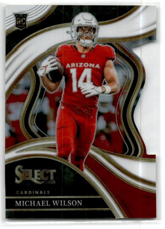 2023 Panini Select White Prizms Die Cuts #234 Michael Wilson Rookie Cardinals