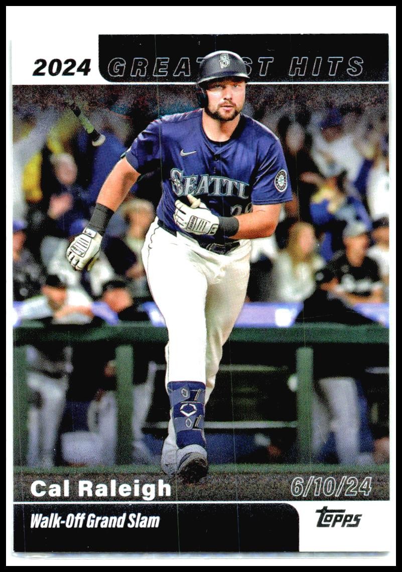 2025 Topps 2024 Greatest Hits #GH-4 Cal Raleigh Seattle Mariners