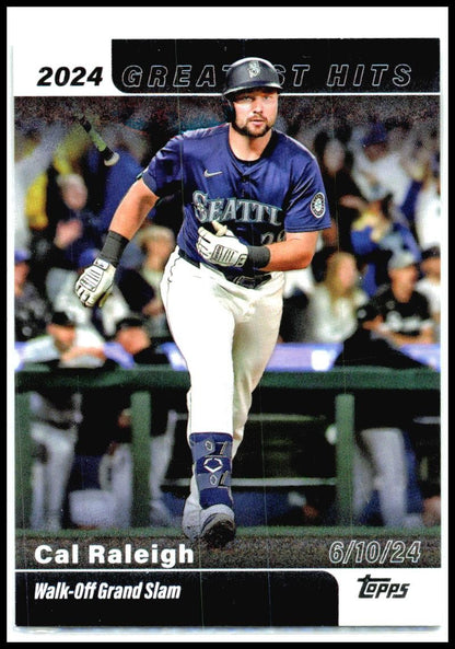 2025 Topps 2024 Greatest Hits #GH-4 Cal Raleigh Seattle Mariners