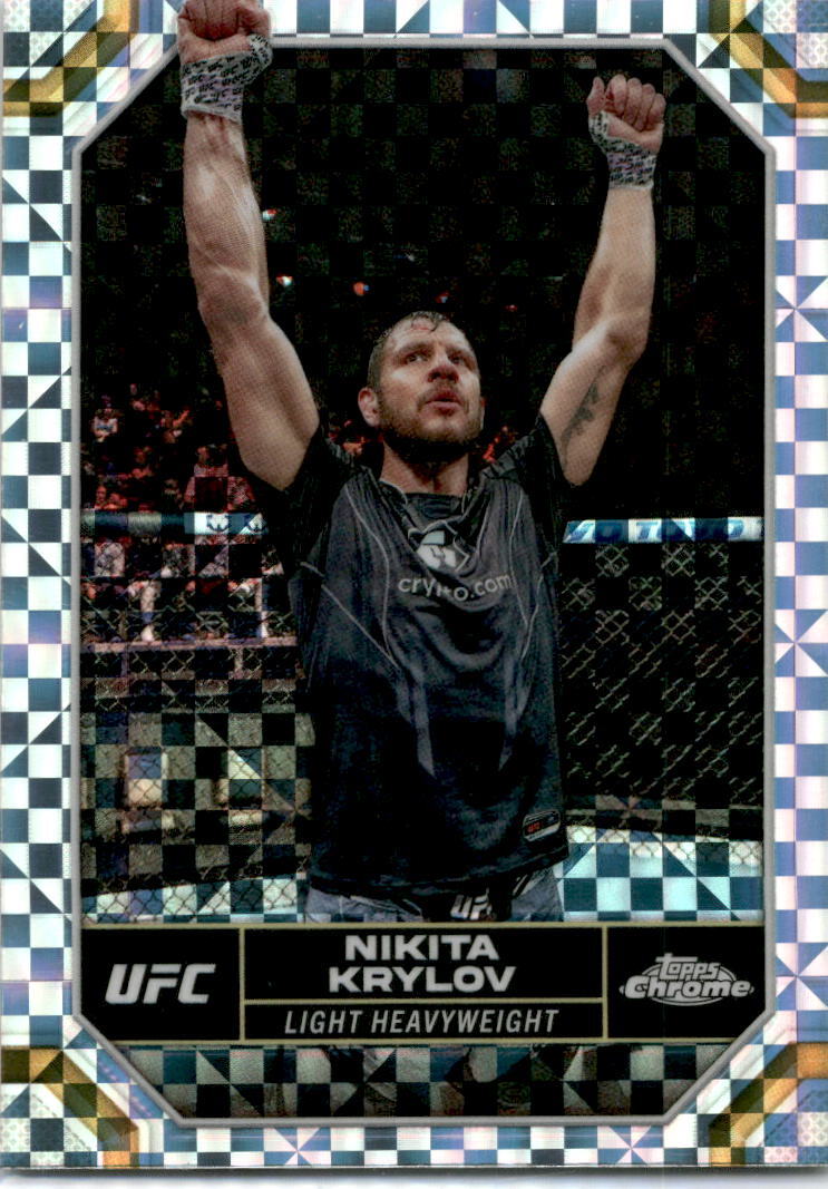 2024 Topps Chrome UFC XFractor #150 Nikita Krylov