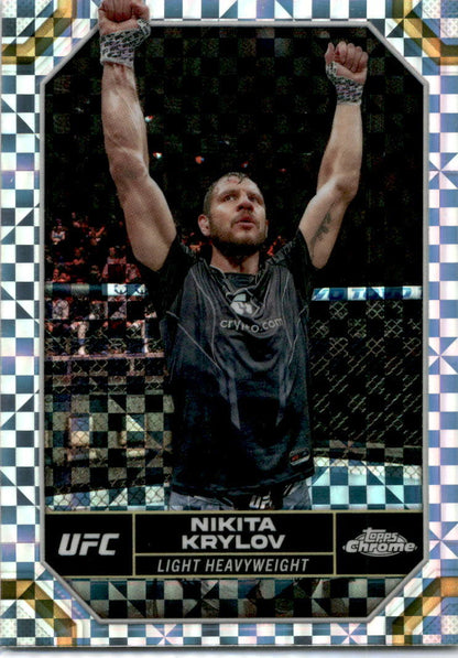 2024 Topps Chrome UFC XFractor #150 Nikita Krylov