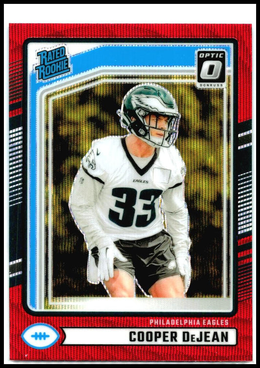 2024 Donruss Optic Rated Rookies Preview Red Wave #305 Cooper DeJean Rookie