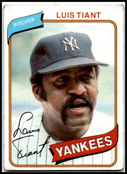 1980 Topps #35 Luis Tiant New York Yankees