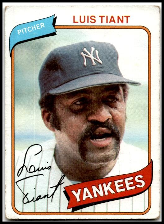 1980 Topps #35 Luis Tiant New York Yankees