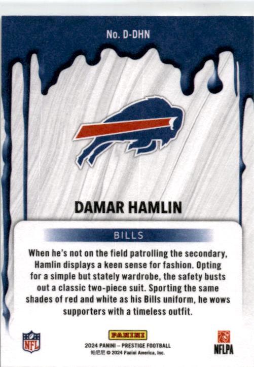 2024 Panini Prestige NFL Drip #D-DHN Damar Hamlin Buffalo Bills