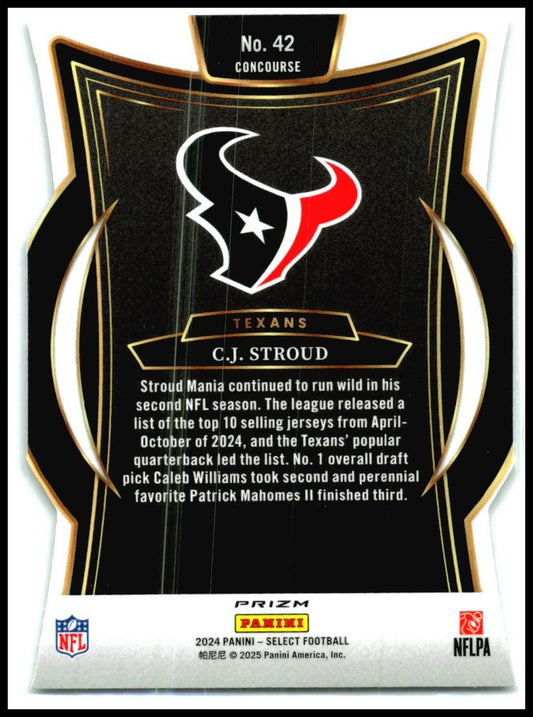 2024 Panini Select Silver Prizm #42 C.J. Stroud Houston Texans