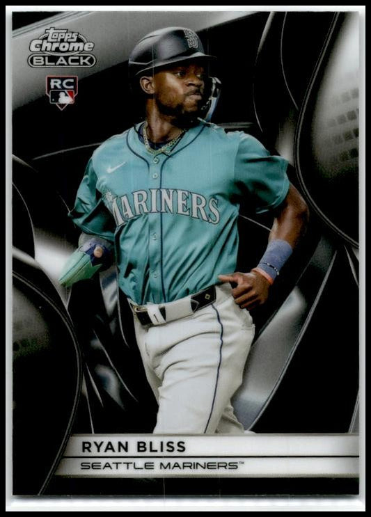 2025 Topps Chrome Black #33 Ryan Bliss Rookie Seattle Mariners