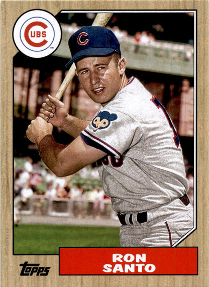 2022 Topps Archives #248 Ron Santo 1987 Topps Design Chicago Cubs