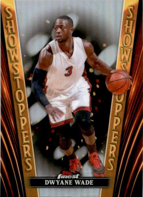 2023-24 Topps Finest Refractor Showstoppers #SS-11 Dwayne Wade Heat