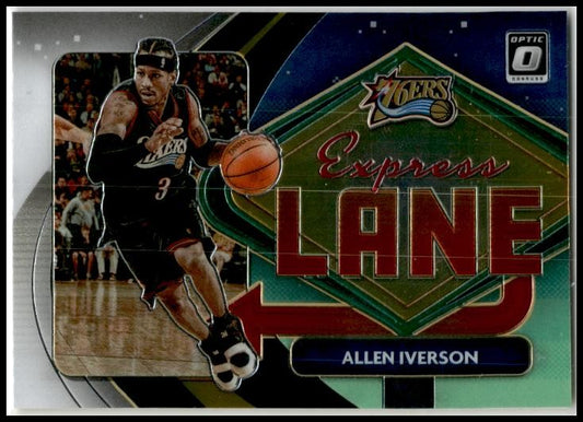 2020-21 Donruss Optic Express Lane #9 Allen Iverson Philadelphia 76ers