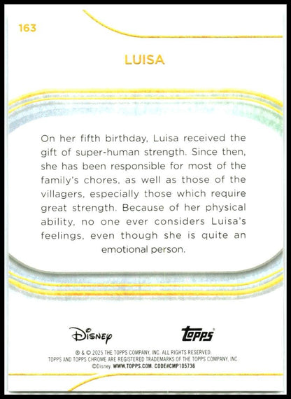 2025 Topps Chrome Disney #163 Luisa