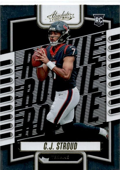 2023 Panini Absolute Gold Foil #102 C.J. Stroud Rookie Houston Texans