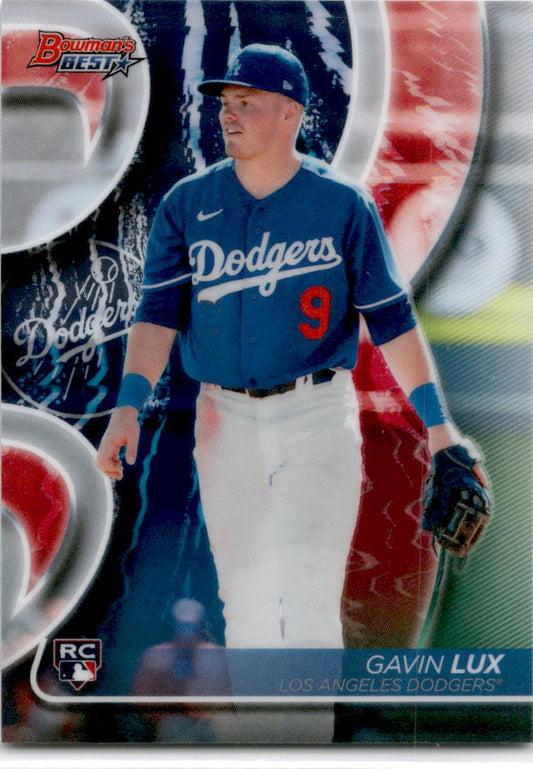 2020 Bowman's Best #41 Gavin Lux Rookie Los Angeles Dodgers