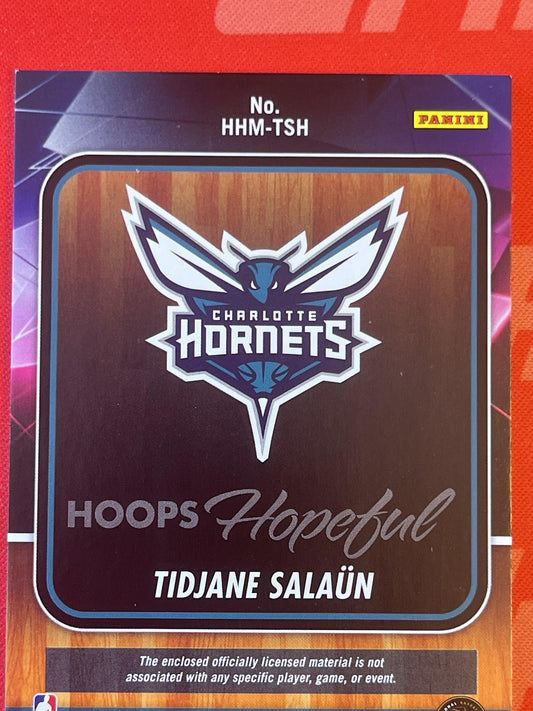 2024-25 Hoops Hoops Hopeful Memorabilia #HHM-TSH Tidjane Salaun Hornets