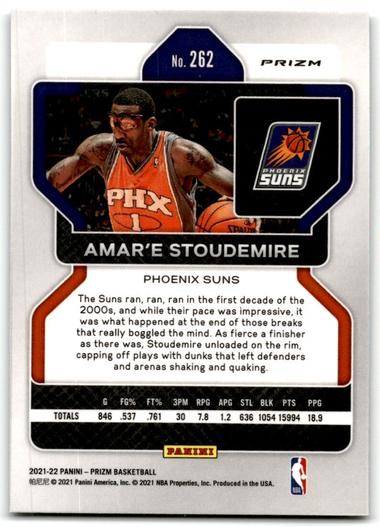 2021-22 Panini Prizm Silver Prizm Amar'e Stoudemire Phoenix Suns #262