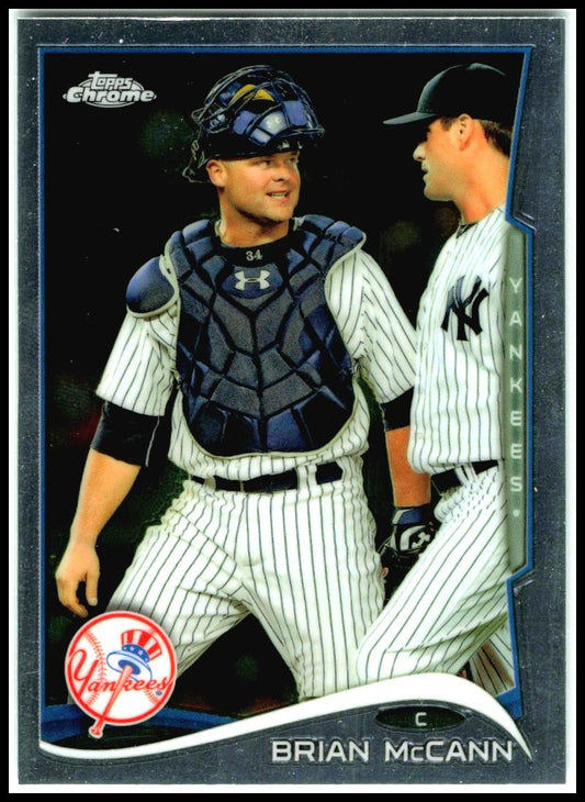 2014 Topps Chrome #86 Brian McCann New York Yankees