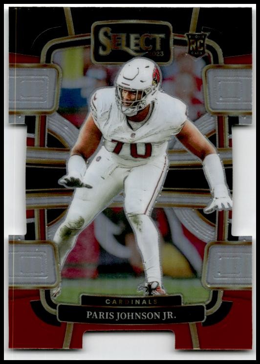 2023 Select Black and Red Prizms Die Cuts #3 Paris Johnson Jr. Rookie Arizona