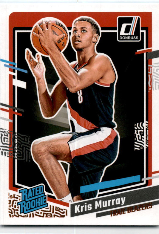 2023-24 Donruss #203 Kris Murray Rookie Portland Trail Blazers