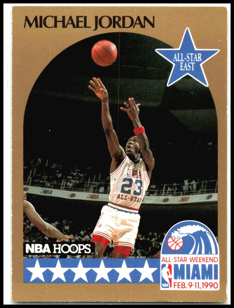 1990-91 Hoops #5 Michael Jordan Chicago Bulls