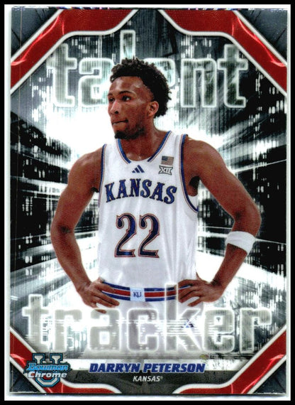 2025-26 Bowman talent tracker #TT-2 Darryn Peterson Kansas