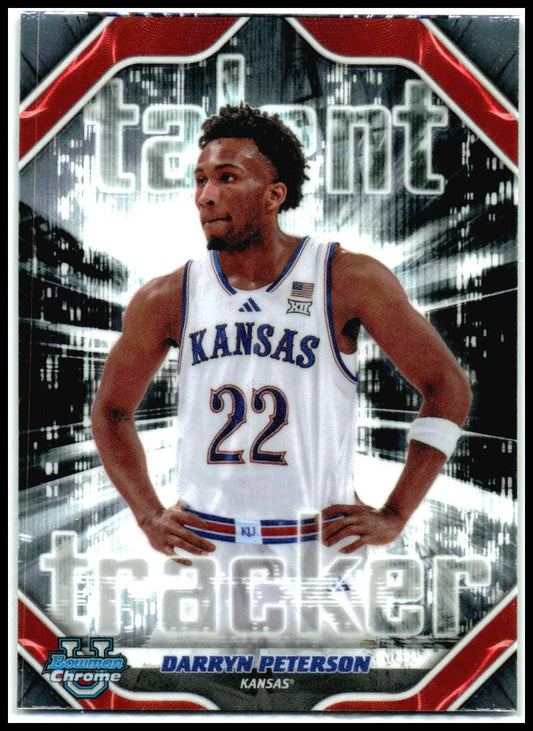 2025-26 Bowman talent tracker #TT-2 Darryn Peterson Kansas