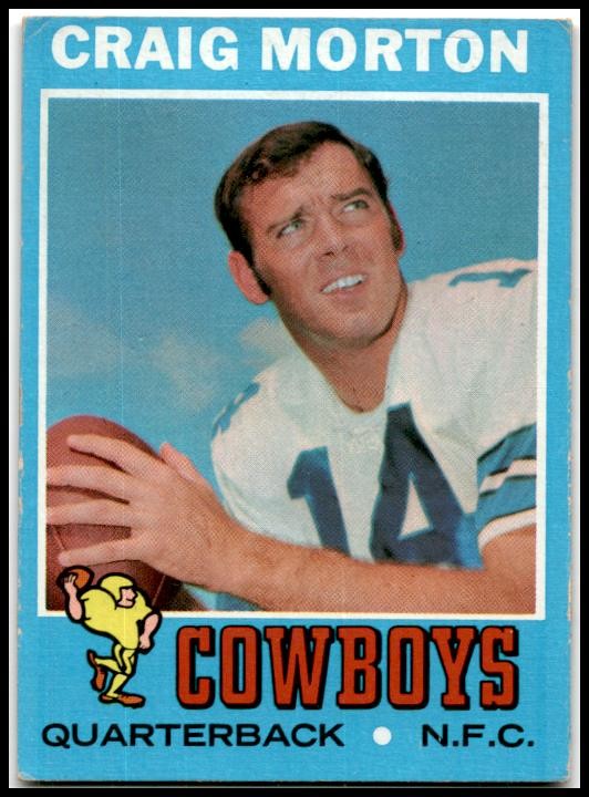 1971 Topps #171 Craig Morton Dallas Cowboys