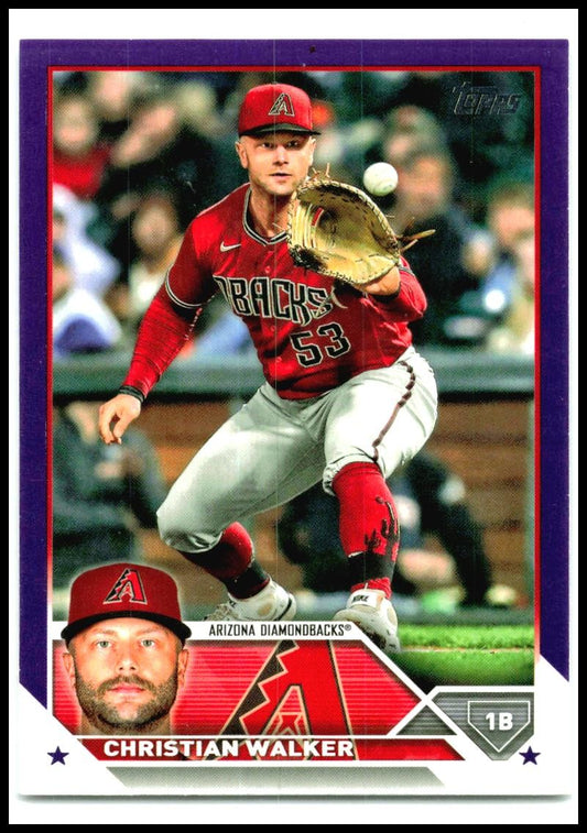 2023 Topps Purple #639 Christian Walker Arizona Diamondbacks
